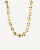 Collar de granos de café de oro