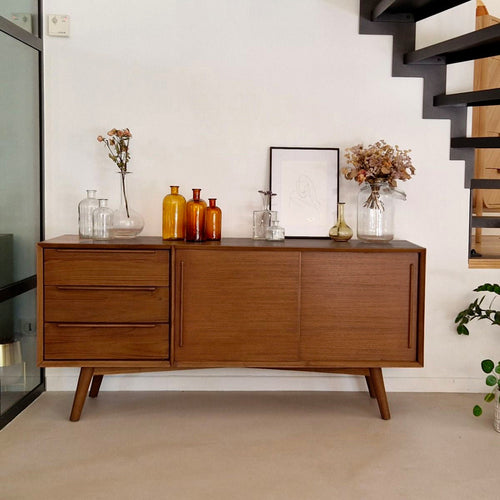 Buffet Waya 2 portes 3 tiroirs en teck