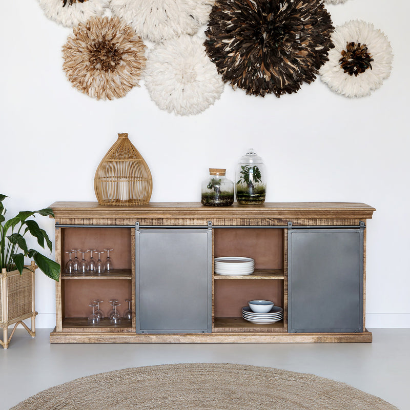 Grand buffet Tabuk en bois de manguier