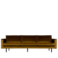 Bronco - Large 4-Seater Vintage Velvet Sofa - Bronze