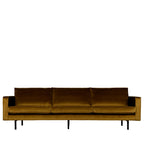 Bronco - Large 4-Seater Vintage Velvet Sofa - Bronze