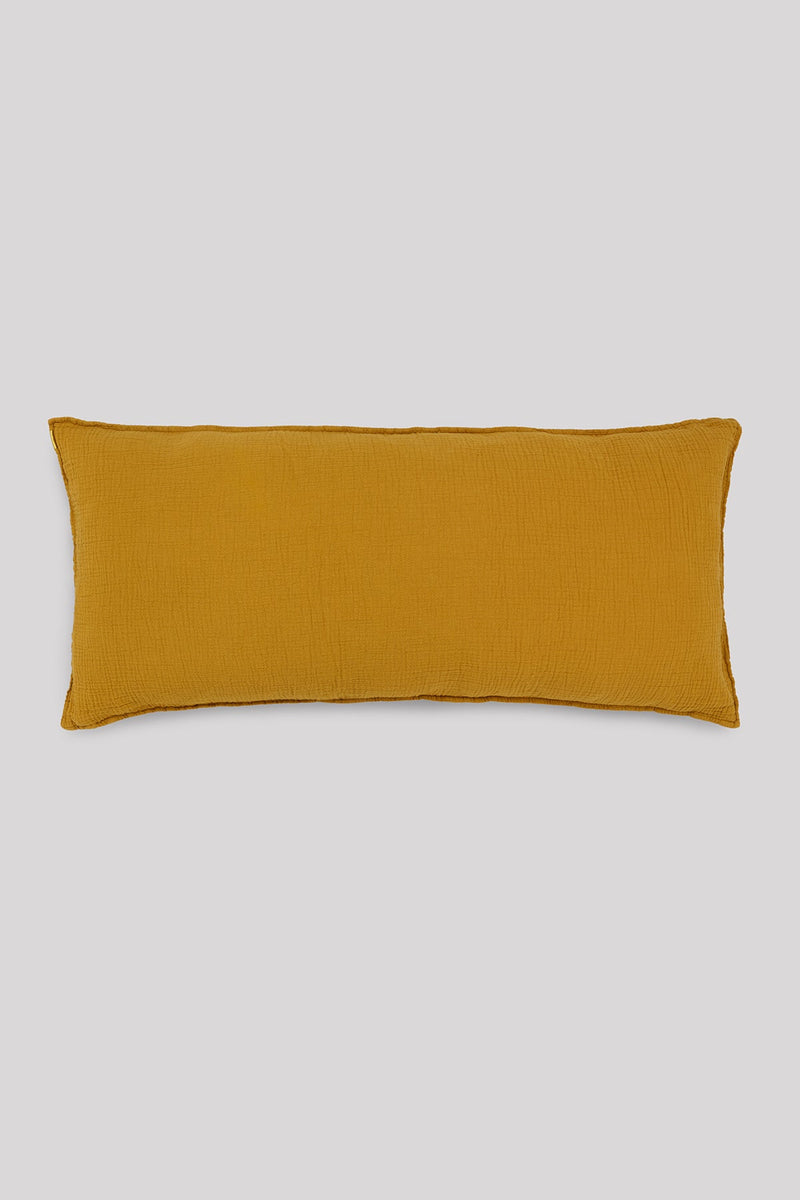 coussin-jaune-safran-gaze-de-coton-les-pensionnaires