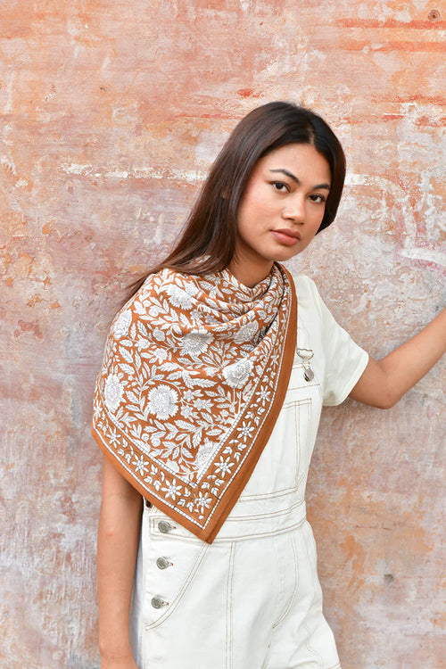 Large Antioch Scarf - Havana