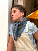 Large Séléné Scarf - Blue