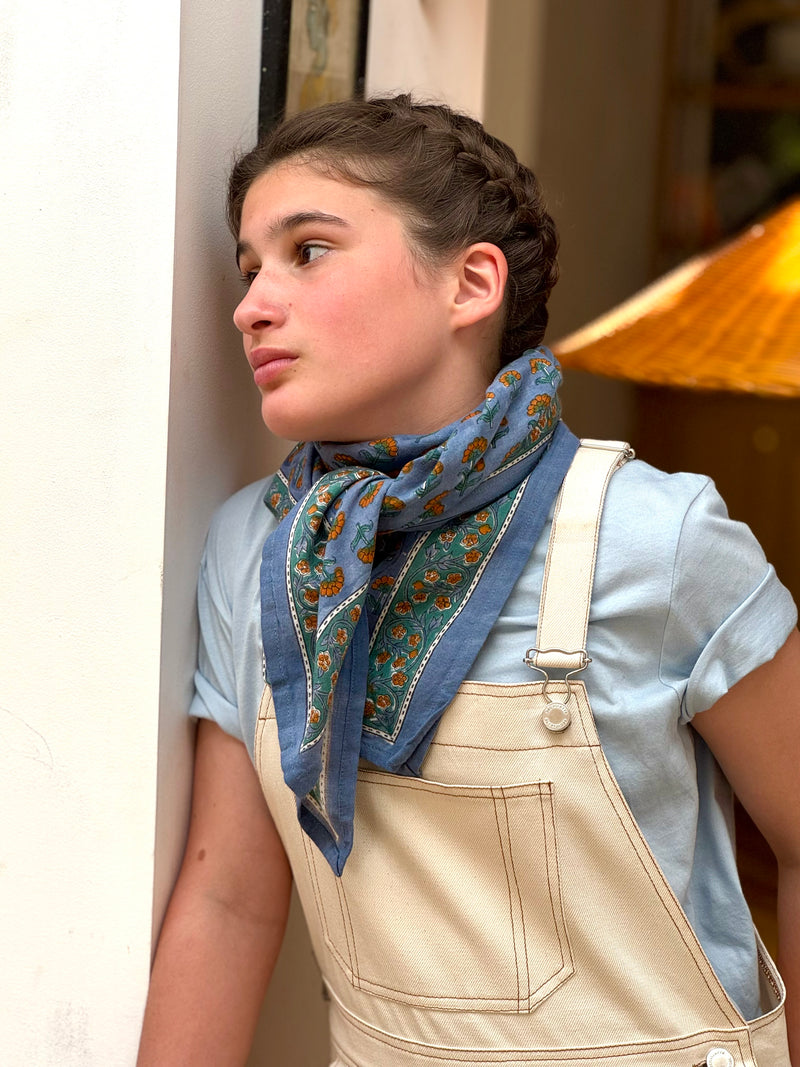 Large Séléné Scarf - Blue