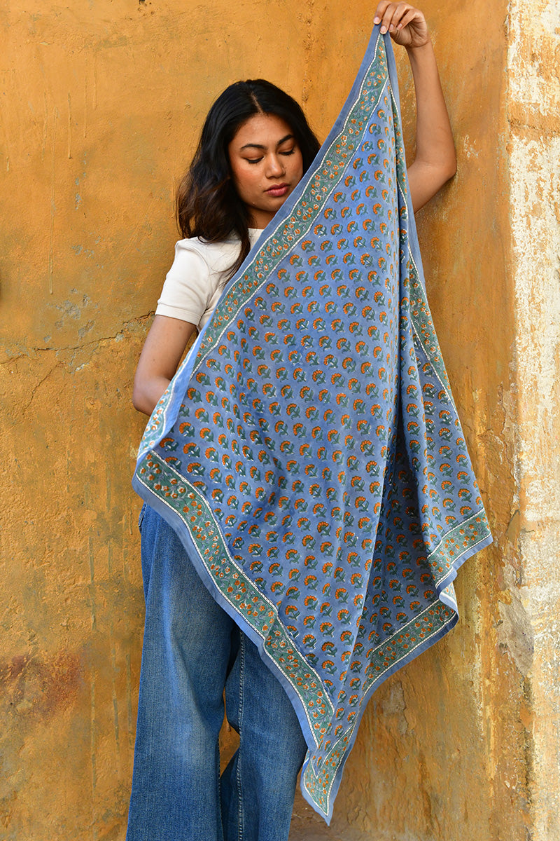 Large Séléné Scarf - Blue