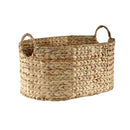 Grand Panier En Jacinthe D'Eau - Beige