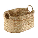 Grand Panier En Jacinthe D'Eau - Beige