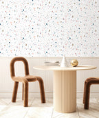 Rollo de Papel Pintado Granite - Blanco Multicolor