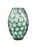 Geode - Vase Ovale - H31 Cm - Vert