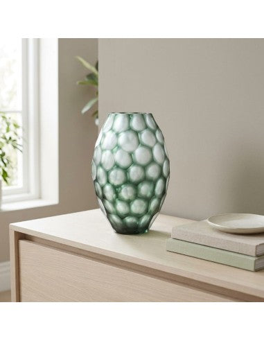 Geode - Vase Ovale - H31 Cm - Vert
