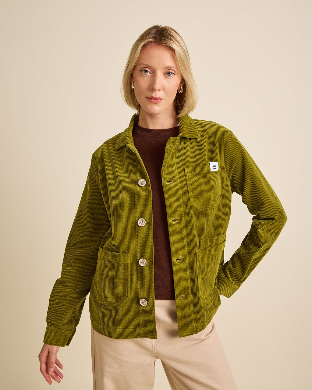 Veste Worker Côtelé Pickle