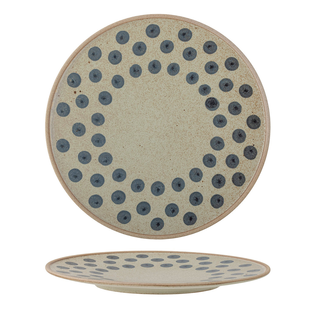 Tinni - Set of 12 Plates - Blue - Stoneware