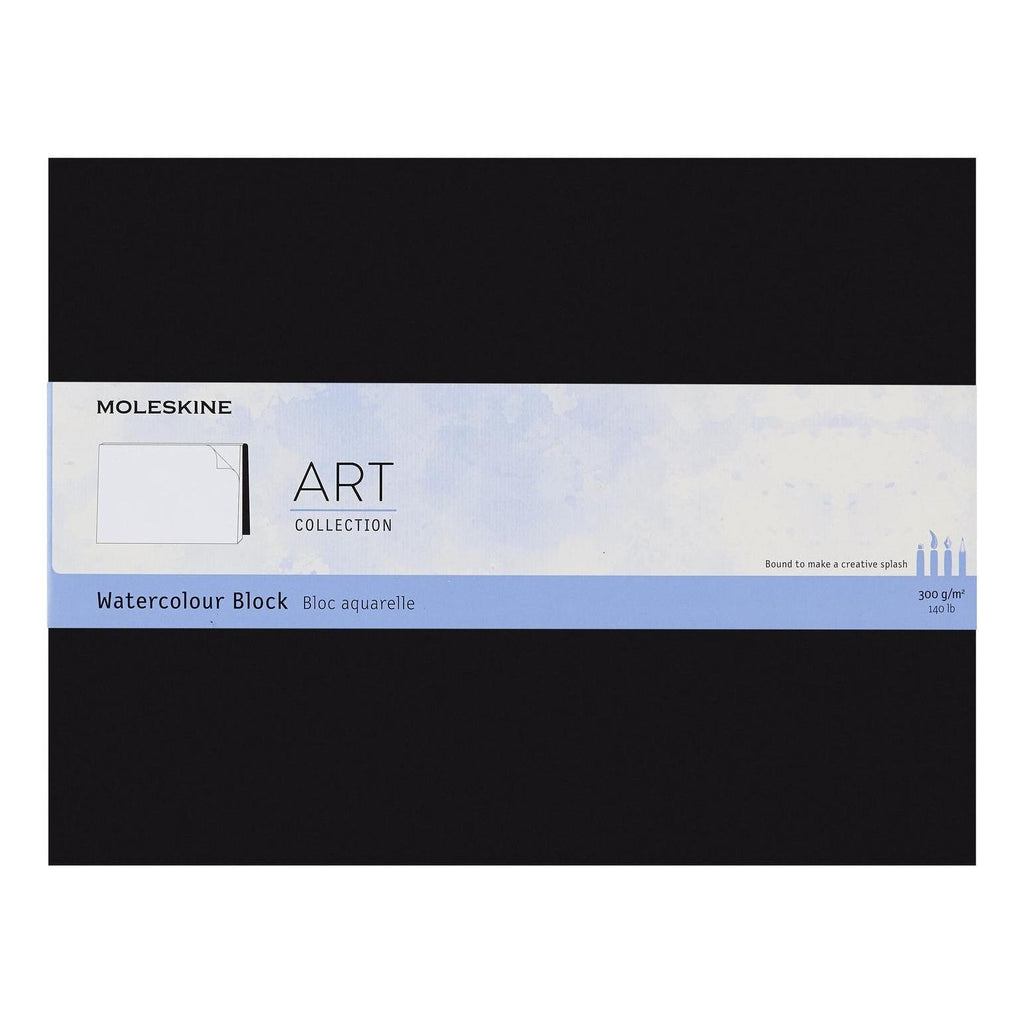 Watercolour Pad XL 19x25 - Plain Pages - Black