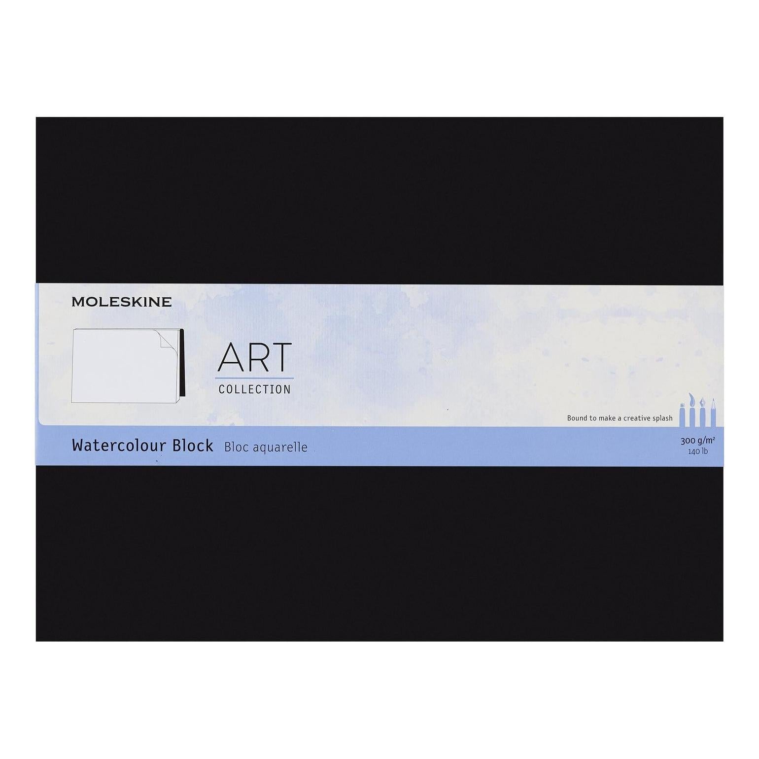 Watercolour Pad XL 19x25 - Plain Pages - Black