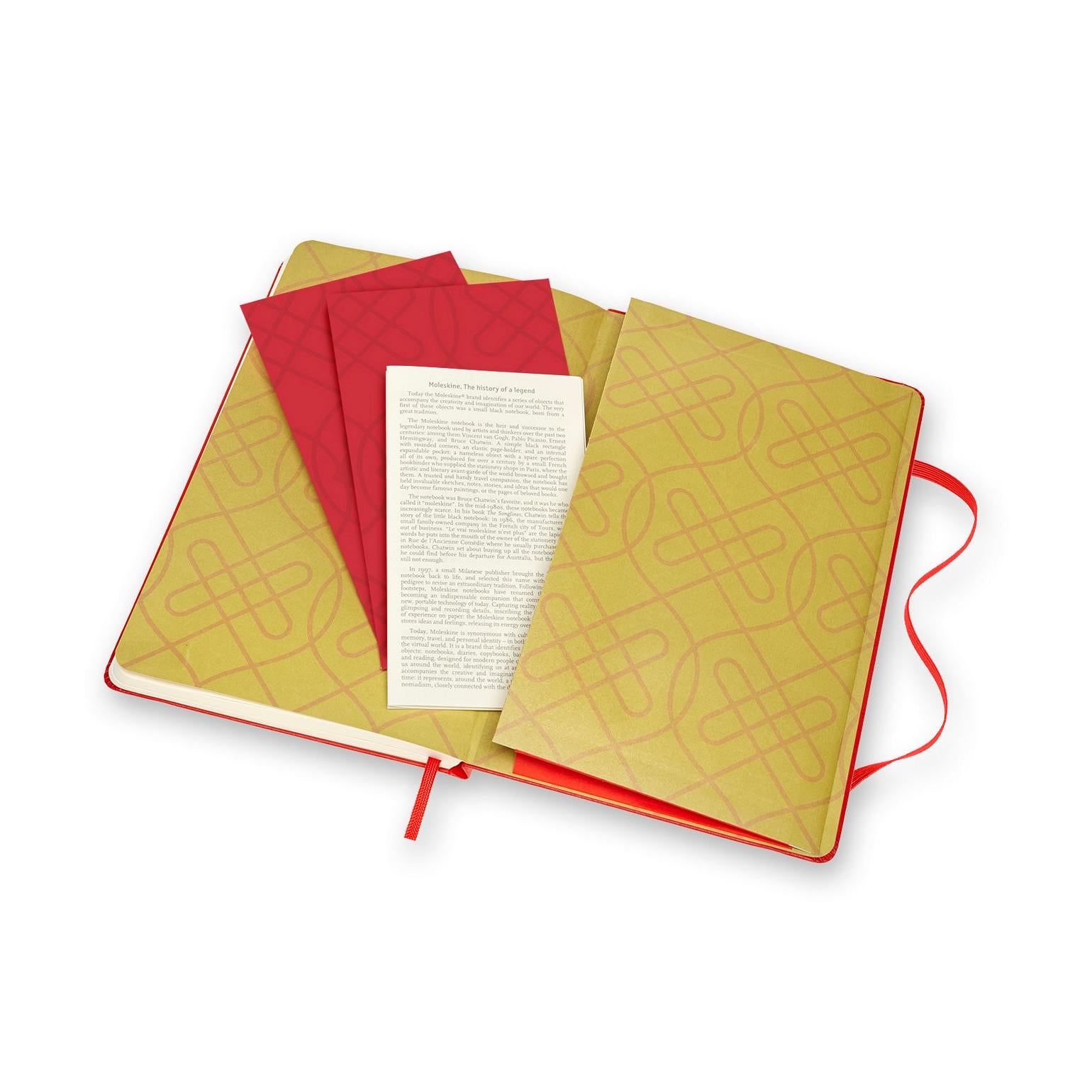 Limited Edition Large 13X21 Notebook - Ruled Pages - Red