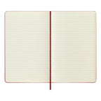 Textile Large Notebook 13x21 - Ruled Pages - Bordeaux Red