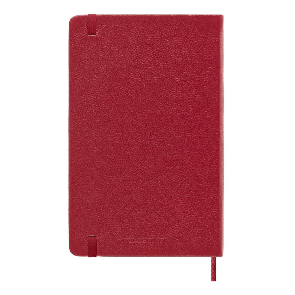 Textile Large Notebook 13x21 - Ruled Pages - Bordeaux Red