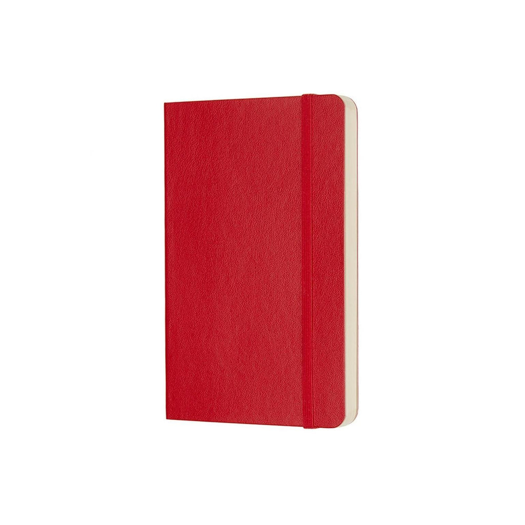 Classic Pocket Notebook 9X14 - Plain Pages - Scarlet Red