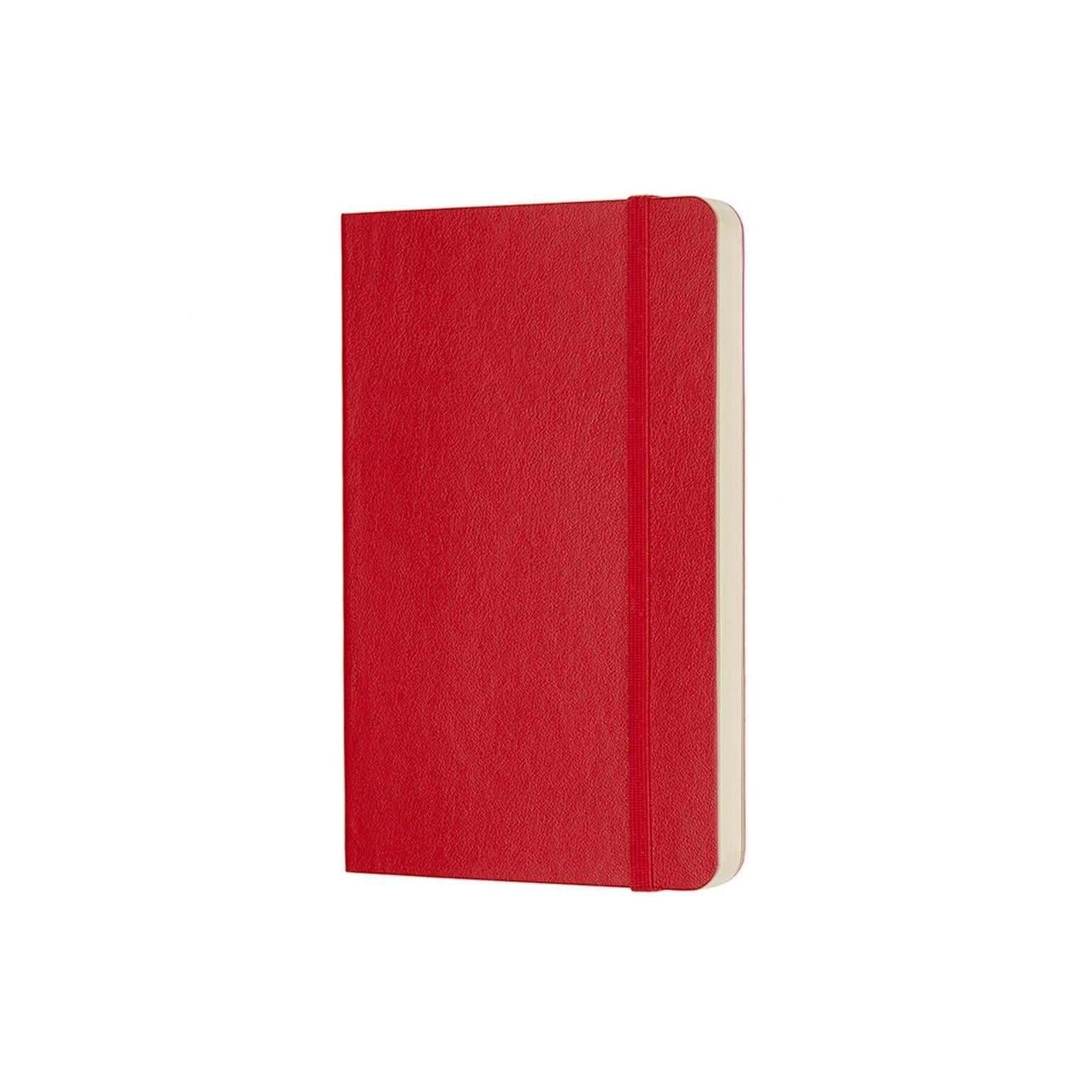 Classic Pocket Notebook 9X14 - Plain Pages - Scarlet Red
