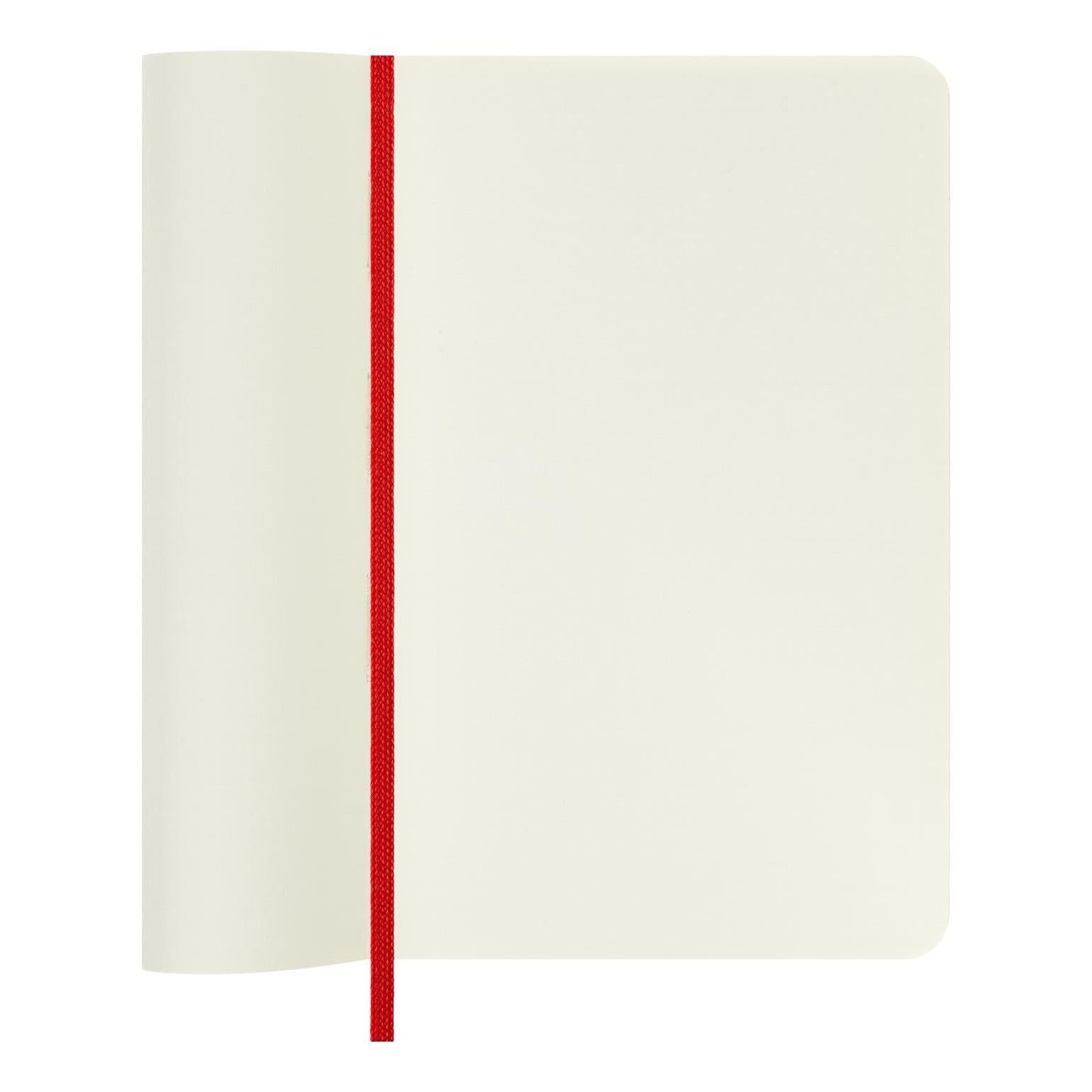 Classic Pocket Notebook 9X14 - Plain Pages - Scarlet Red