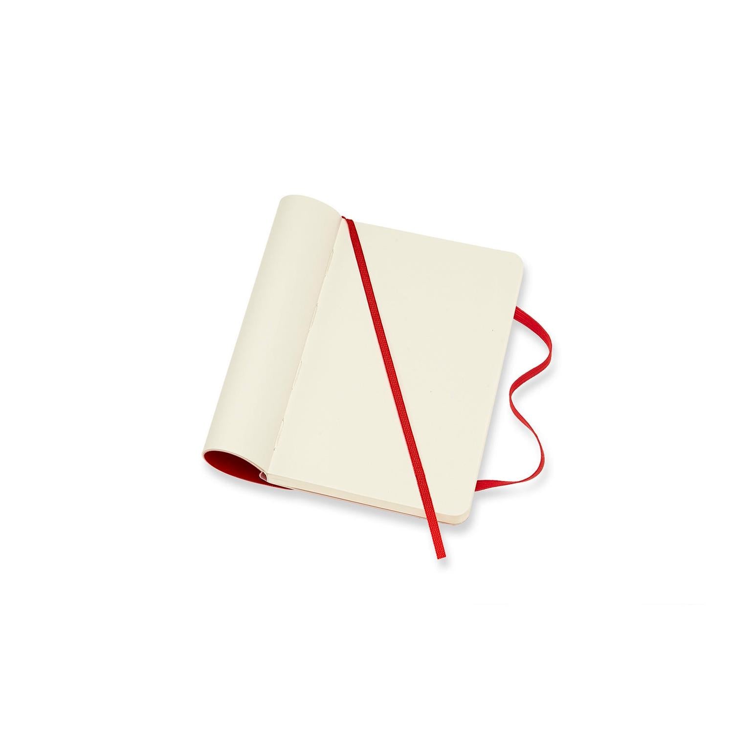 Classic Pocket Notebook 9X14 - Plain Pages - Scarlet Red