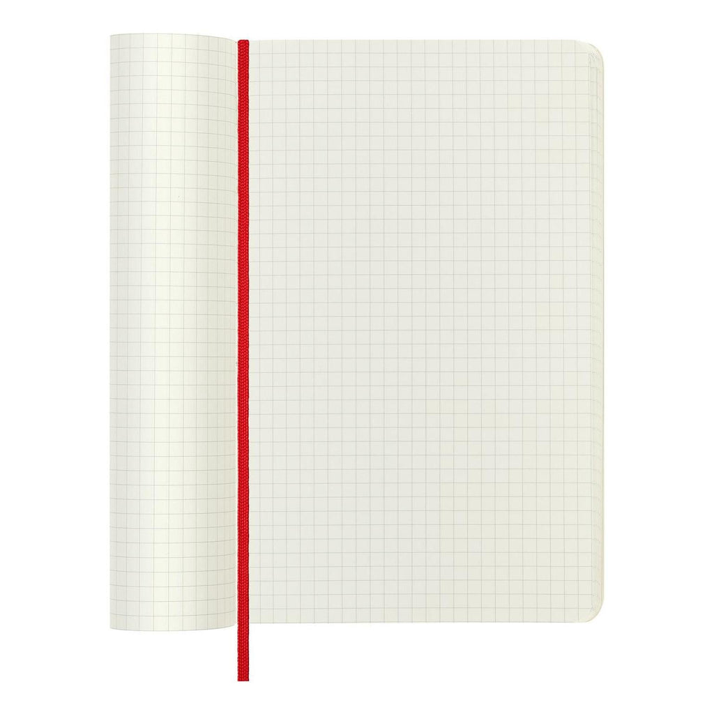 Cuaderno clásico Large 13X21 - Páginas cuadriculadas - Rojo escarlata