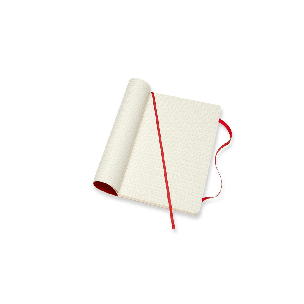 Cuaderno clásico Large 13X21 - Páginas cuadriculadas - Rojo escarlata