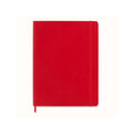 Cuaderno clásico XL 19X25 - Páginas rayadas - Rojo escarlata