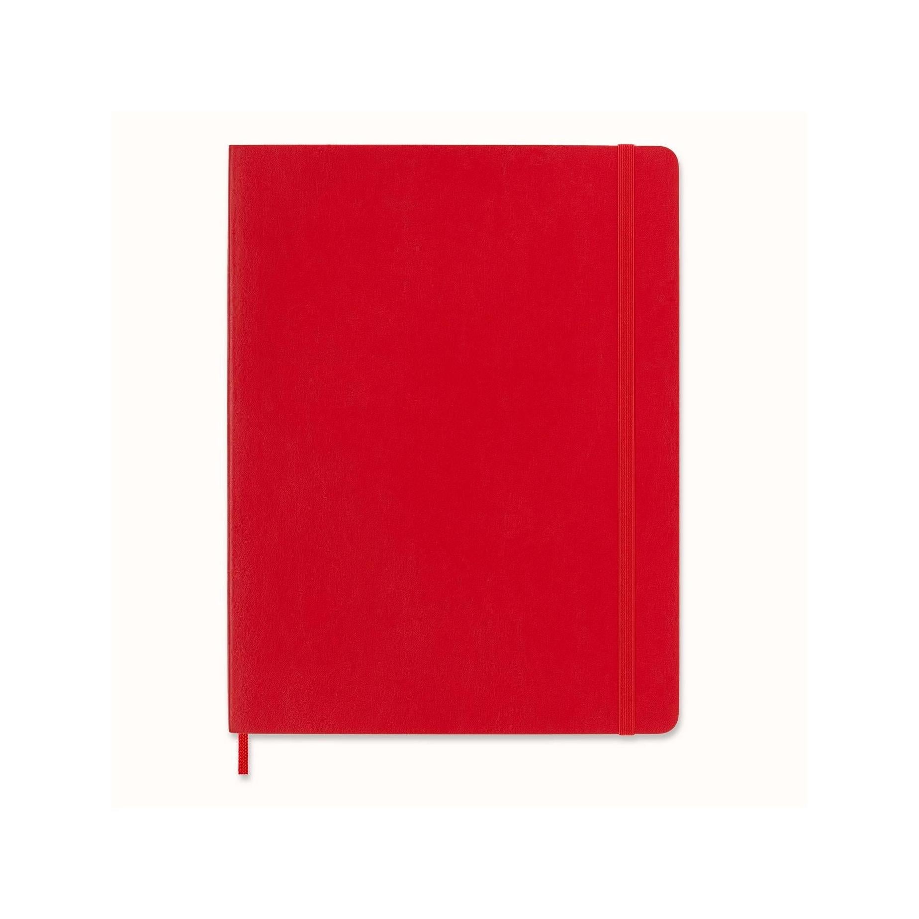 Cuaderno clásico XL 19X25 - Páginas rayadas - Rojo escarlata