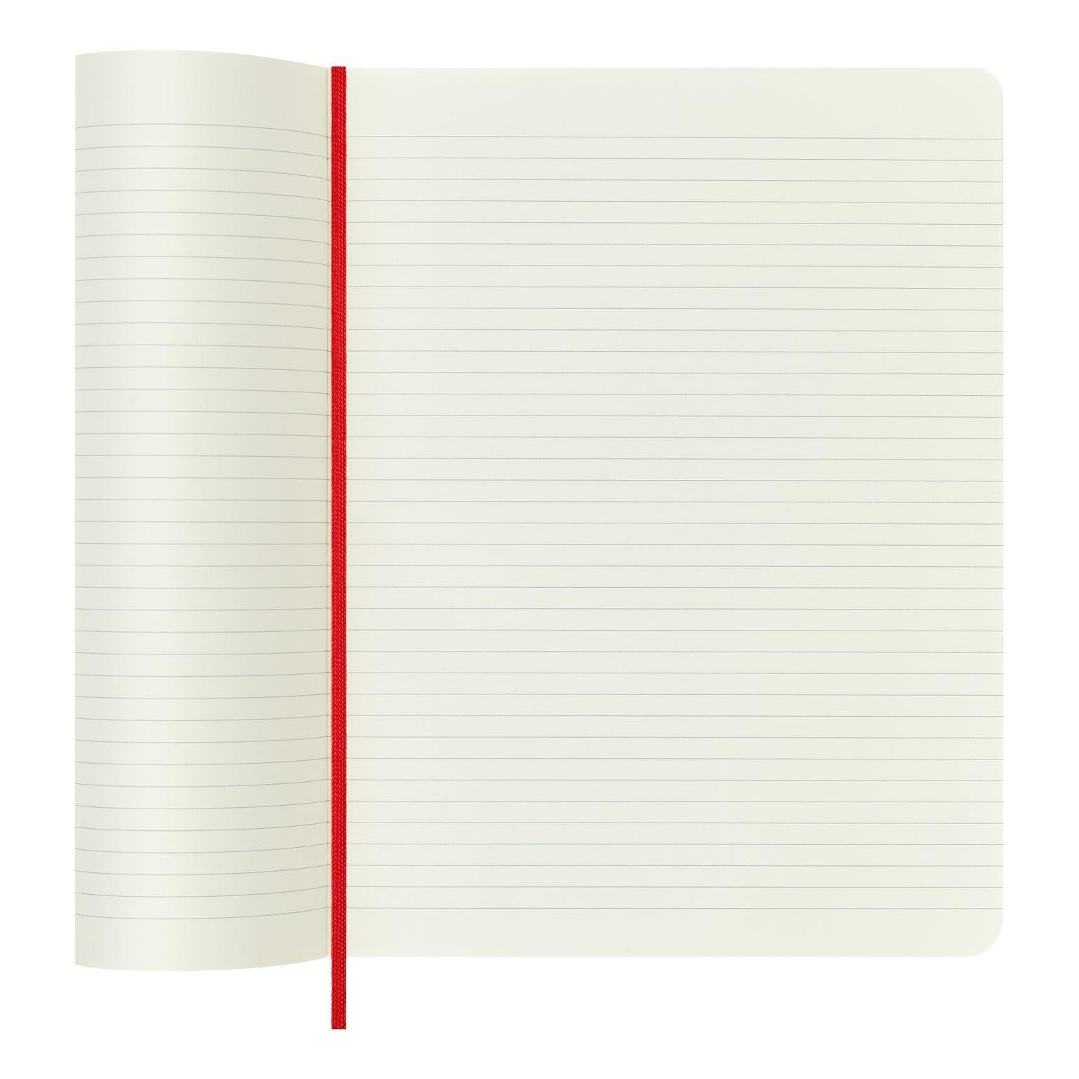 Cuaderno clásico XL 19X25 - Páginas rayadas - Rojo escarlata