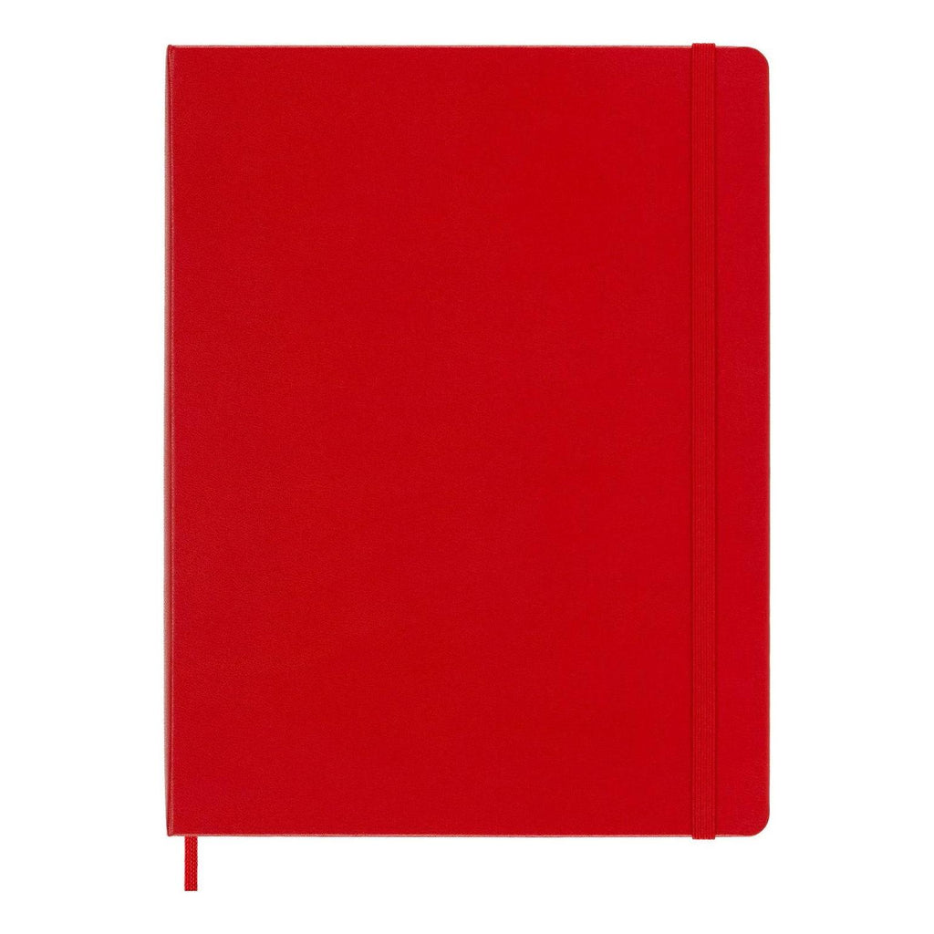 Classic Notebook XL 19x25 - Ruled Pages - Scarlet Red