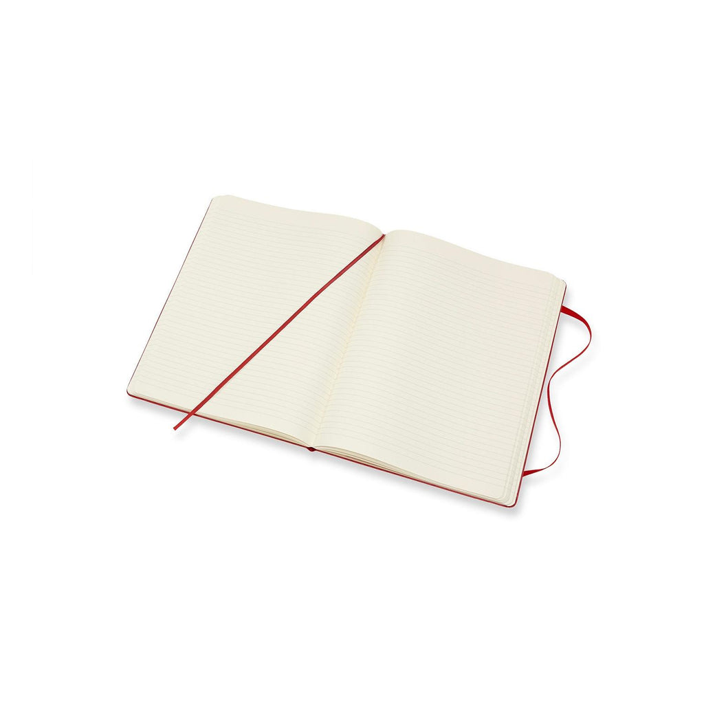 Classic Notebook XL 19x25 - Ruled Pages - Scarlet Red