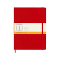 Classic Notebook XL 19x25 - Ruled Pages - Scarlet Red