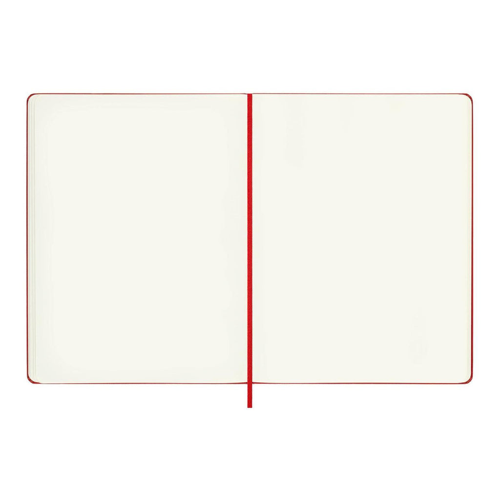 Classic Notebook XL 19x25 - Plain Pages - Scarlet Red