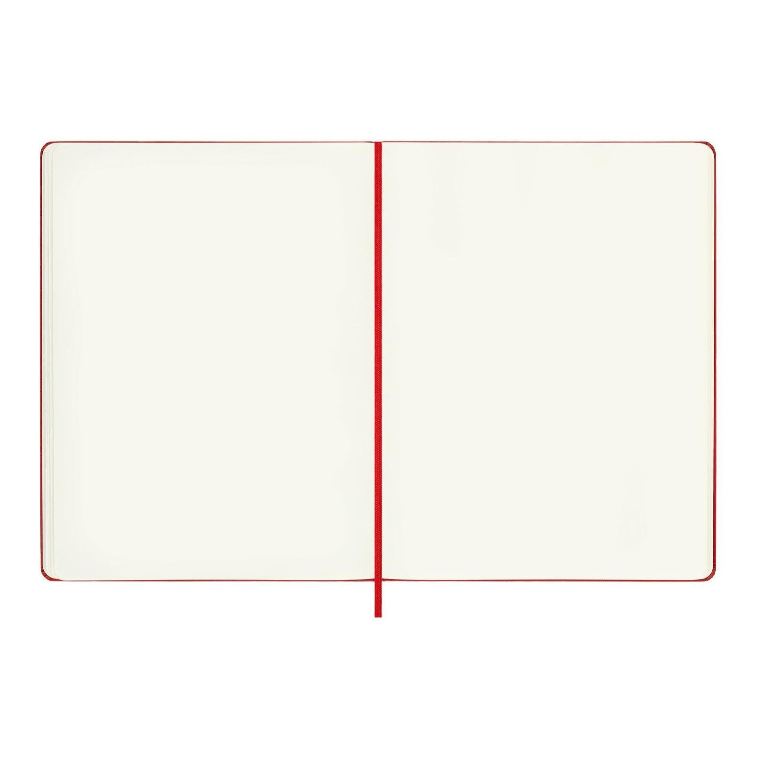 Classic Notebook XL 19x25 - Plain Pages - Scarlet Red