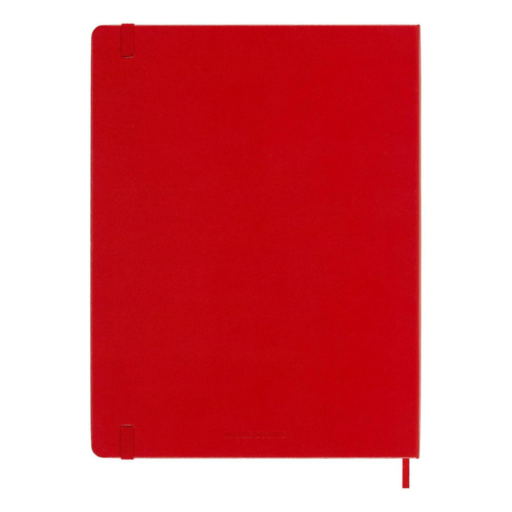 Classic Notebook XL 19x25 - Plain Pages - Scarlet Red