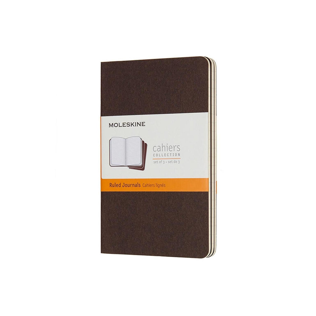 Cahier Pocket 9X14 - Pages Lignées - Brun Café