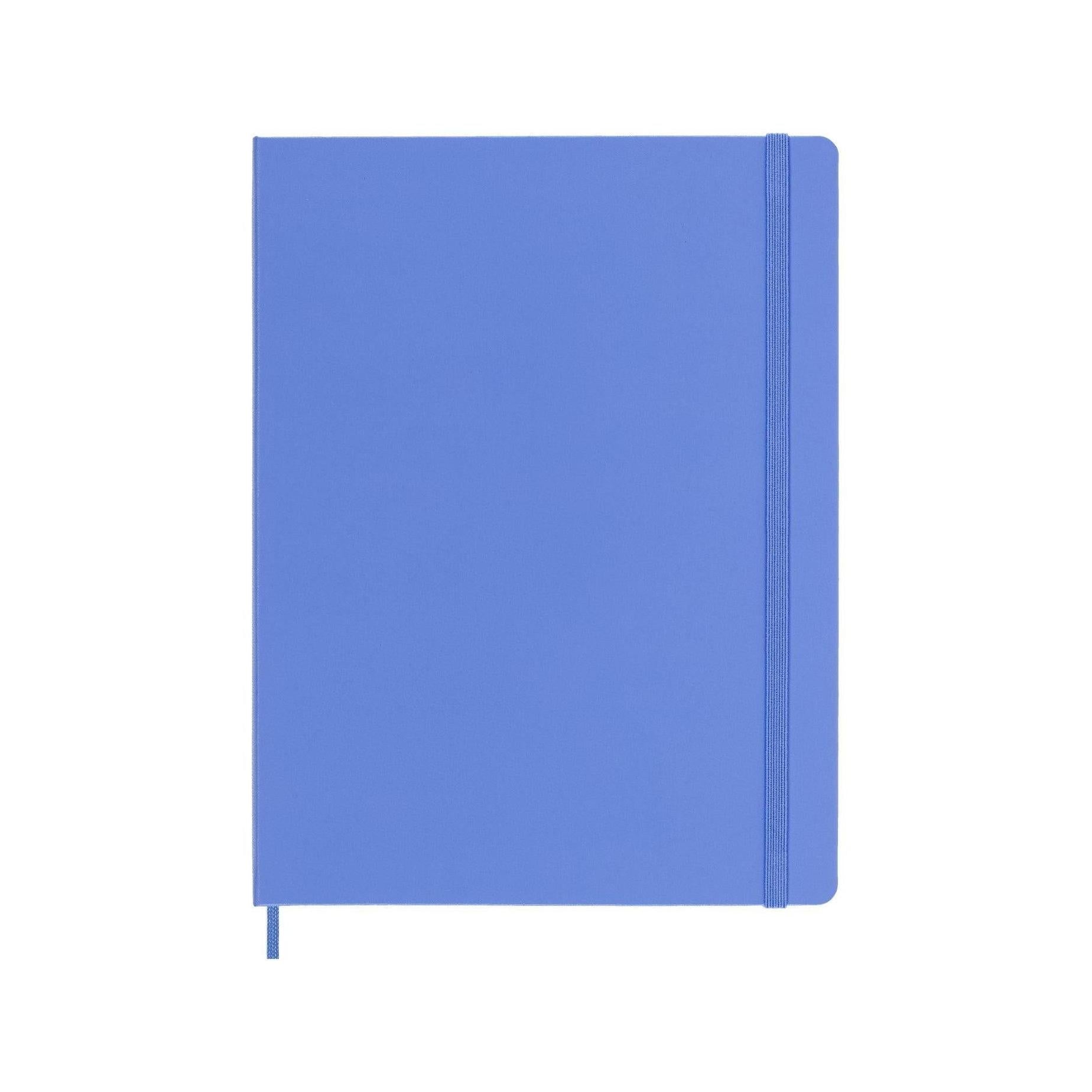Carnet Classique Xl 19X25 - Pages Blanches - Bleu Hortensia