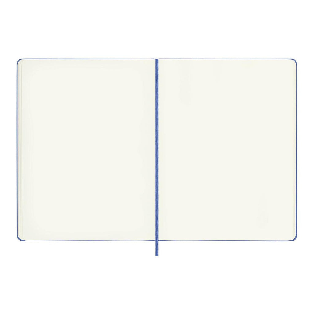 Carnet Classique Xl 19X25 - Pages Blanches - Bleu Hortensia