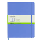 Carnet Classique Xl 19X25 - Pages Blanches - Bleu Hortensia