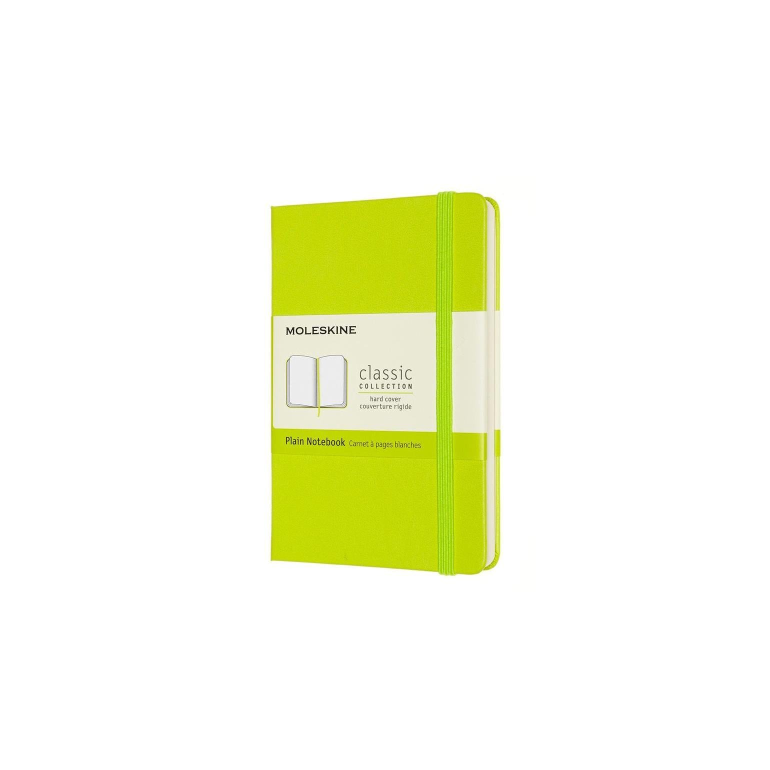 Classic Notebook Pocket 9x14 - Plain Pages - Lemon Green