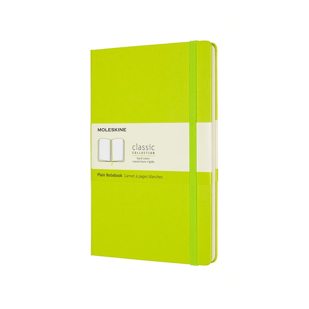 Classic Large Notebook 13X21 - Plain Pages - Lime Green