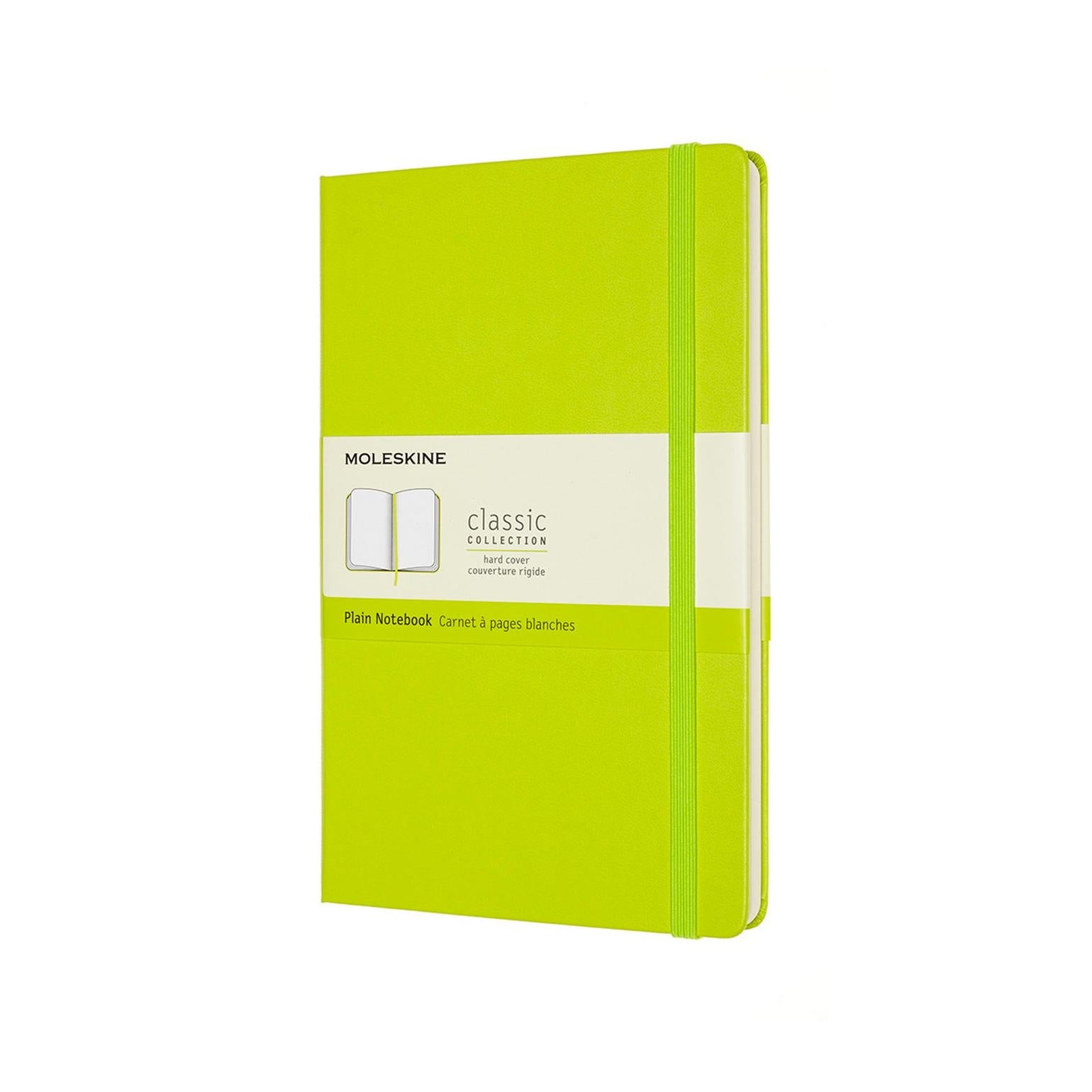 Classic Large Notebook 13X21 - Plain Pages - Lime Green