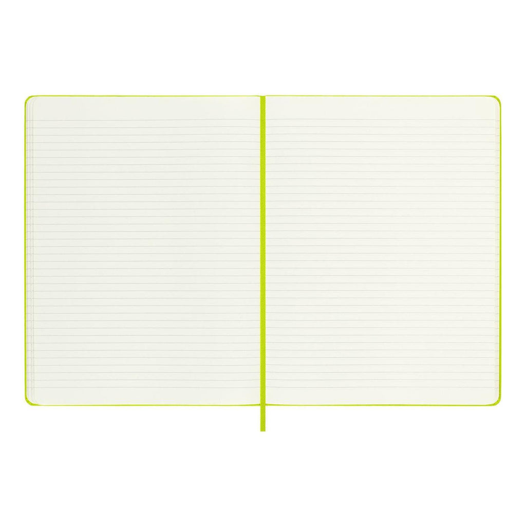 Carnet Classique Xl 19X25 - Pages Lignées - Vert Citron