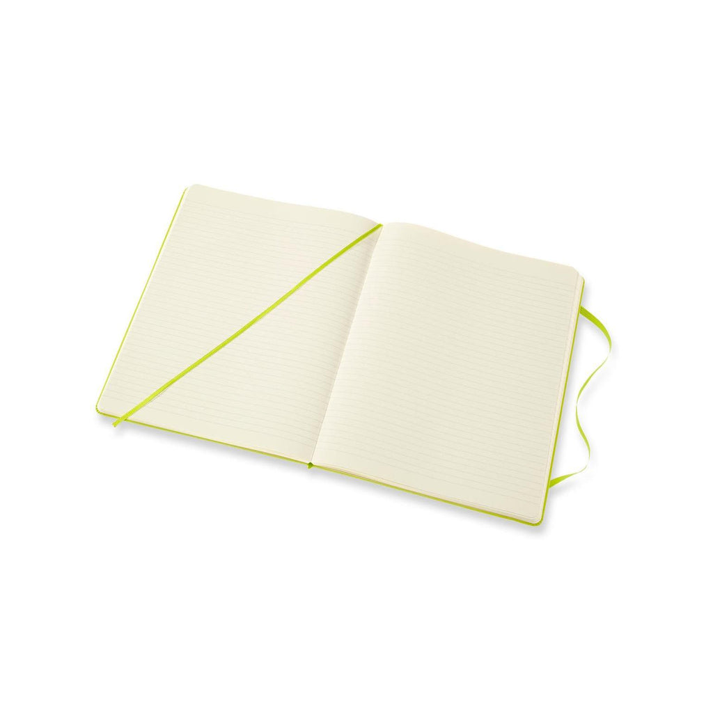 Carnet Classique Xl 19X25 - Pages Lignées - Vert Citron