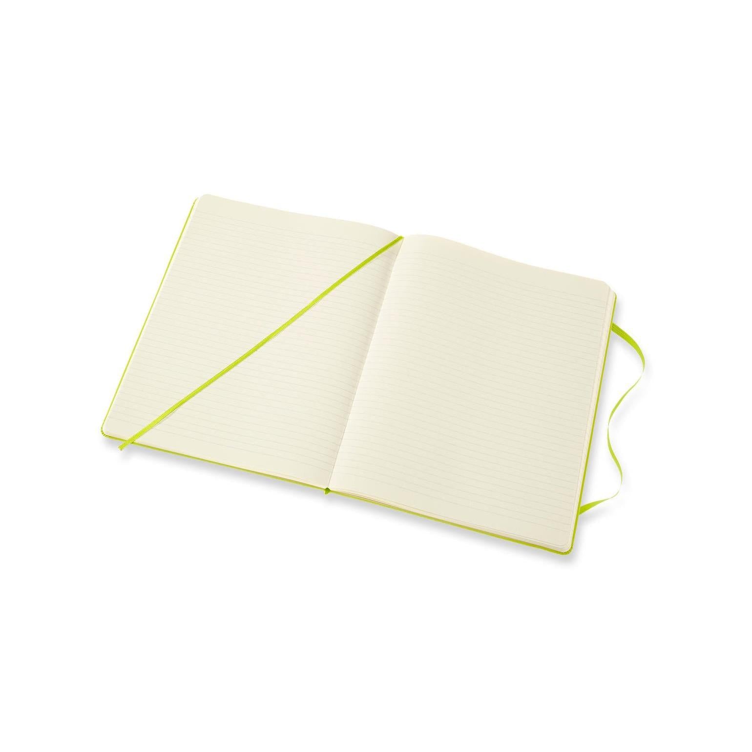 Carnet Classique Xl 19X25 - Pages Lignées - Vert Citron
