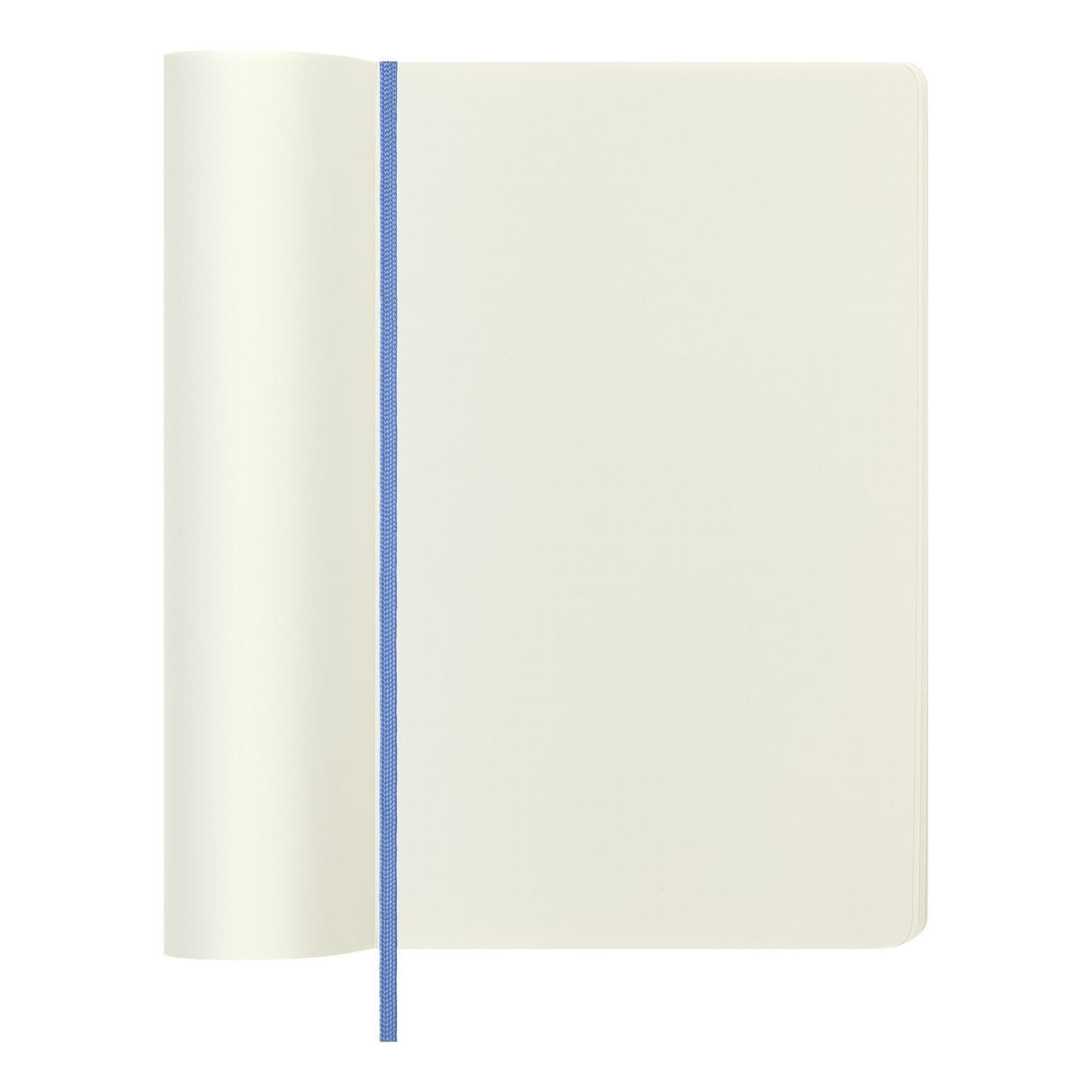 Classic Notebook Large 13x21 - Plain Pages - Hydrangea Blue