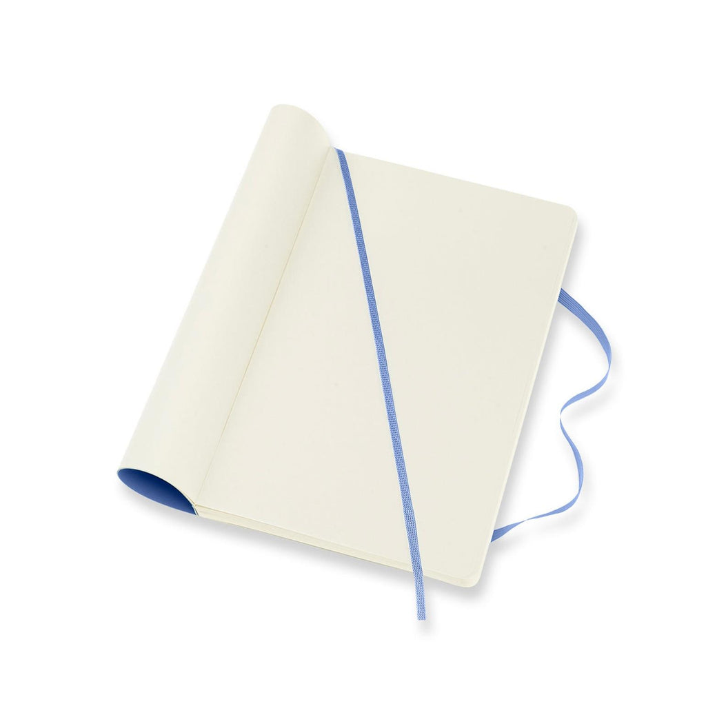 Classic Notebook Large 13x21 - Plain Pages - Hydrangea Blue