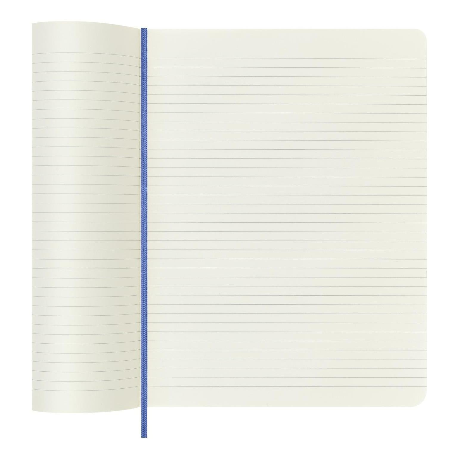 Cuaderno clásico XL 19X25 - Páginas rayadas - Hortensia azul